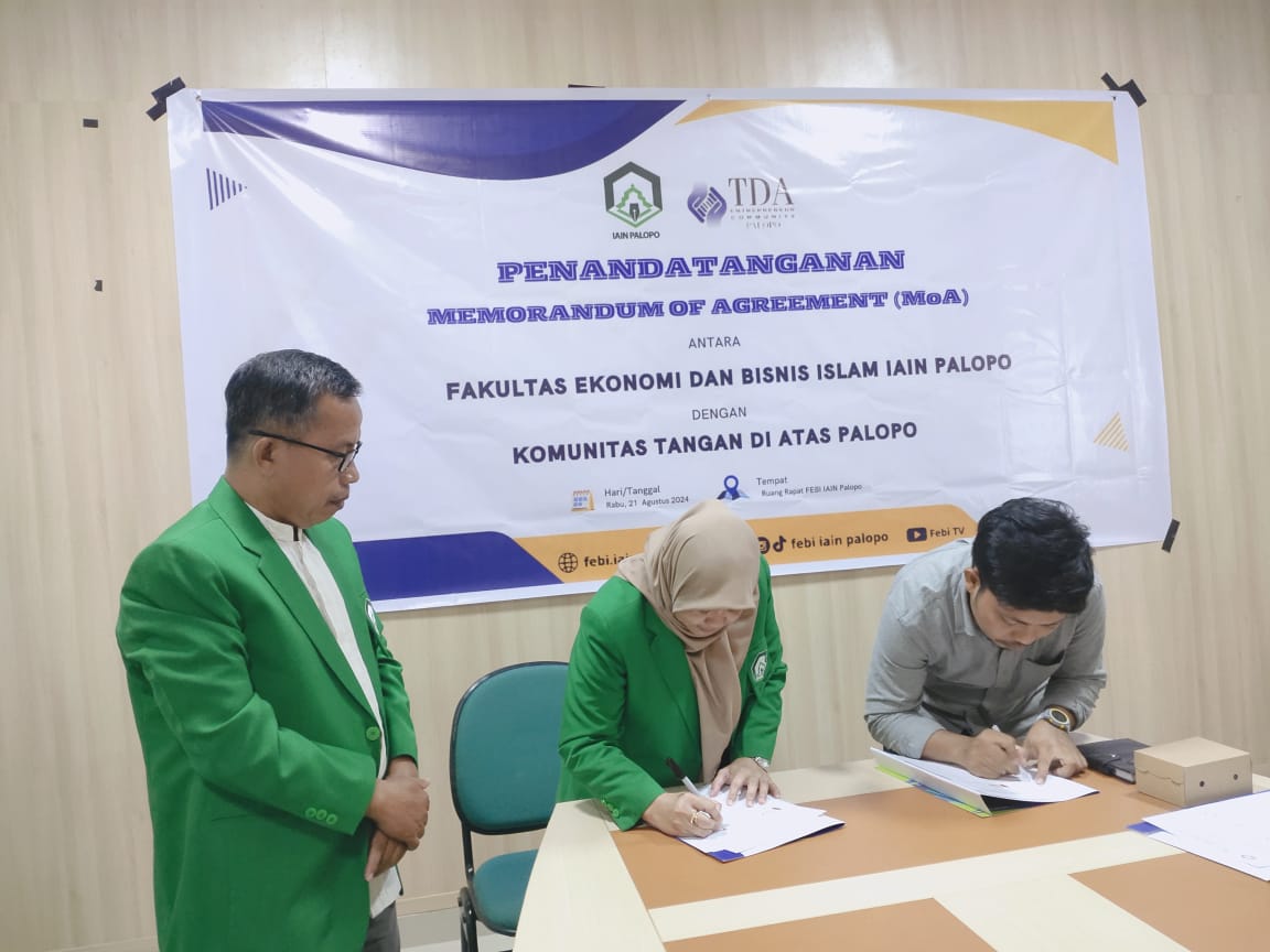 FEBI IAIN Palopo dan TDA Palopo Teken MoA: Sinergi untuk Peningkatan Ekonomi Lokal